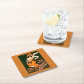 衣裳の劇場の悪魔のオークションの女性 スクエアペーパーコースター (インサイチュ)