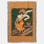 衣裳の劇場の悪魔のオークションの女性 スローブランケット (正面縦)