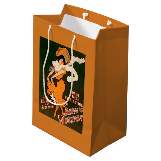 衣裳の劇場の悪魔のオークションの女性 ミディアムペーパーバッグ (裏面アングル)