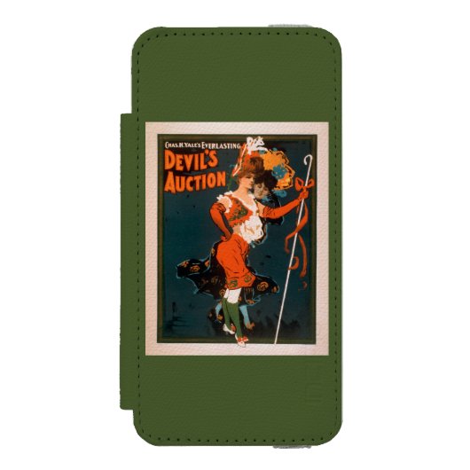 衣裳の劇場2の悪魔のオークションの女性 INCIPIO iPhoneウォレットケース (フォリオ 正面)