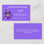 衣裳の賃借りのデザインの凝った服は個人化なります 名刺 (正面/裏面)