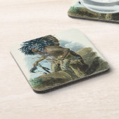 衣裳のMandanの種族の祈祷師の コースター (左側)