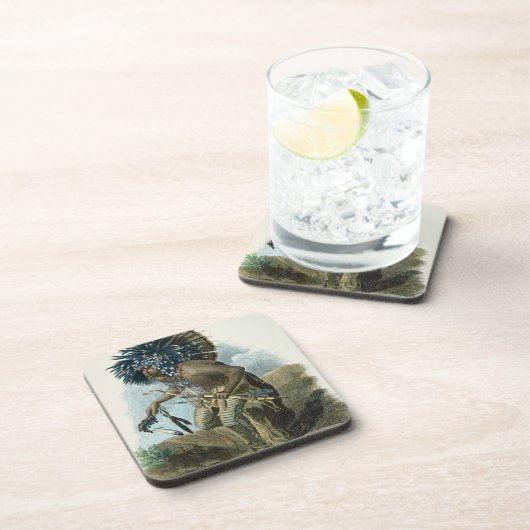 衣裳のMandanの種族の祈祷師の コースター (右側)