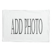 衣裳はあなた自身の写真の枕カバーを加えます 枕カバー (裏面)