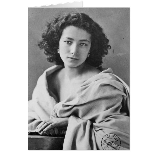 衣裳、c.1860のサラ・ベルナール (正面)