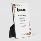 衣類がパーティーに移動するランドリーExangza フォトプラーク (側面)