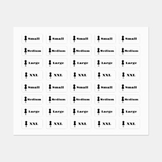 衣類のサイズ ラベル