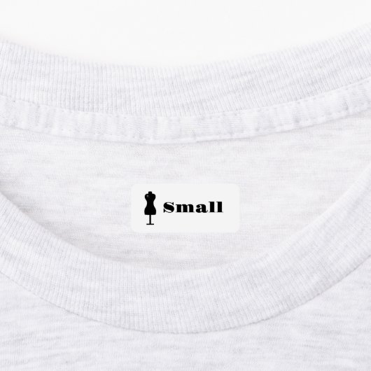 衣類のサイズ ラベル (貼付)