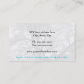 衣類のブティックの木の小売業カード 名刺 (裏面)