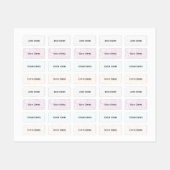 衣類の名前ラベル ラベル (シート)