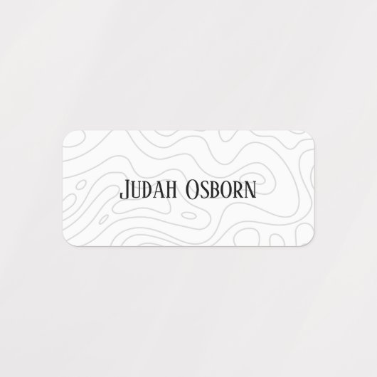 衣類の名前ラベル ラベル (デザイン1)