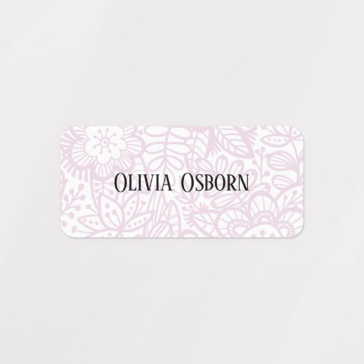 衣類の名前ラベル ラベル (デザイン2)