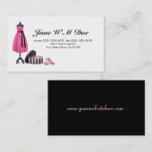 衣類の変化のサービス業カード 名刺 (正面/裏面)