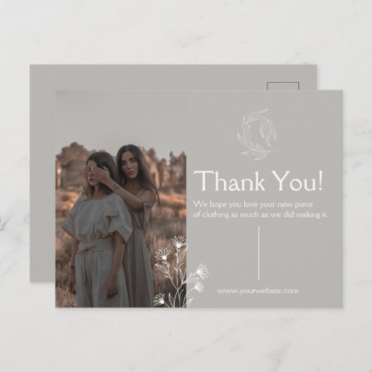衣類への感謝を伝えるポストカード ポストカード (正面/裏面)
