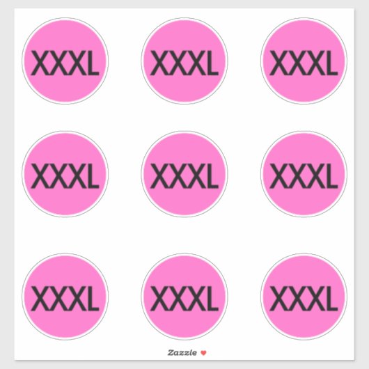 衣類サイズステッカーラベル シール (シート)