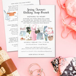 衣類スワップパーティの招待状 招待状