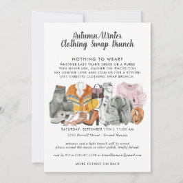 衣類スワップパーティの招待状 招待状