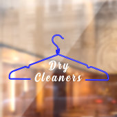 衣類ハンガー ドライクリーニング ビジネス プロモ ドア ウィンドウサイン (シート2)