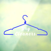 衣類ハンガー ドライクリーニング ビジネス プロモ ドア ウィンドウサイン (シート3)