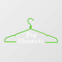 衣類ハンガー ドライクリーニング ビジネス プロモ ドア ウィンドウサイン