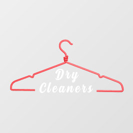 衣類ハンガー ドライクリーニング ビジネス プロモ ドア ウィンドウサイン