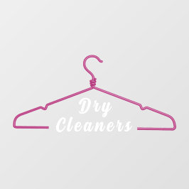 衣類ハンガー ドライクリーニング ビジネス プロモ ドア ウィンドウサイン