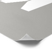 衣類ピン白黒とグレーランドリールームアート ポスター (角)