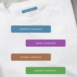 衣類ラベルにアイロンカッコいいという名前を付ける ラベル