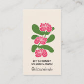 衣類ラベルスモールビジネスカード エンクロージャーカード (裏面)