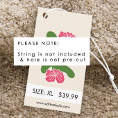 衣類ラベルスモールビジネスカード エンクロージャーカード