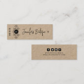 衣類ラベルスモールビジネスクラフト価格ラベル コーリングカード (正面/裏面)