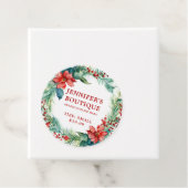 衣類ラベルスモールビジネスクリスマスフローラ フェイバータグ (インサイチュ)