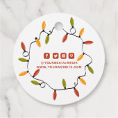 衣類ラベルスモールビジネスクリスマスライト フェイバータグ (裏面)