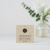 衣類ラベルスモールビジネスシャンパングリッター コーリングカード (スタンド正面)