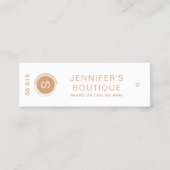 衣類ラベルスモールビジネスタン価格ラベル コーリングカード (正面)