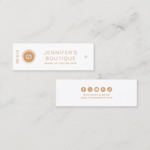 衣類ラベルスモールビジネスタン価格ラベル コーリングカード