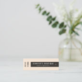 衣類ラベルスモールビジネスダークブラウン価格ラベル コーリングカード (スタンド正面)