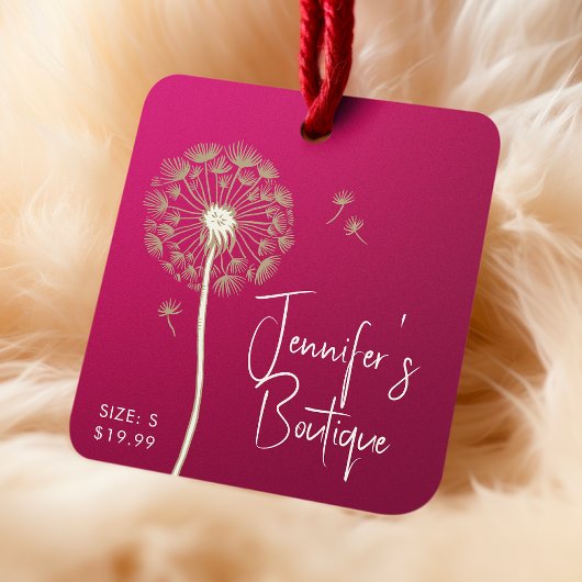 衣類ラベルスモールビジネスピンクフローラ価格 コーリングカード