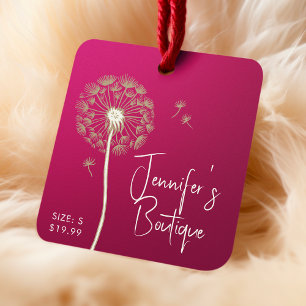 衣類ラベルスモールビジネスピンクフローラ価格 コーリングカード