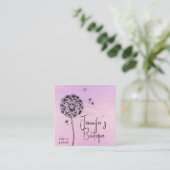 衣類ラベルスモールビジネスフォイルフローラ価格 コーリングカード (スタンド正面)