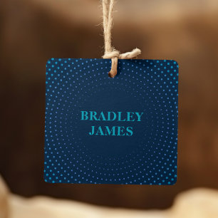 衣類ラベルスモールビジネスブルードット コーリングカード