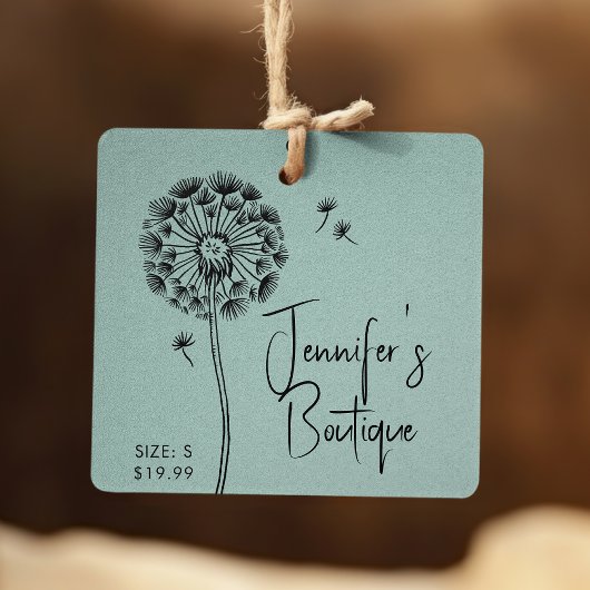 衣類ラベルスモールビジネスブルーフローラ価格 コーリングカード