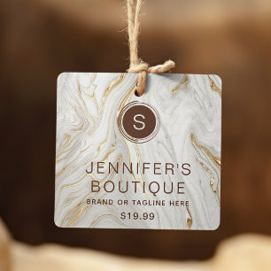 衣類ラベルスモールビジネスラグジュアリーエレガントマーブル コーリングカード