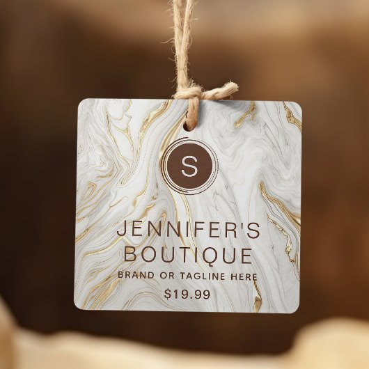 衣類ラベルスモールビジネスラグジュアリーエレガントマーブル コーリングカード