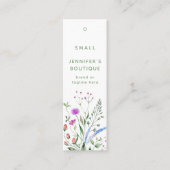 衣類ラベルスモールビジネスラグジュアリーフローラ コーリングカード (正面)