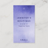 衣類ラベルスモールビジネスラグジュアリー価格ラベル コーリングカード (正面)