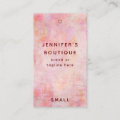 衣類ラベルスモールビジネスラグジュアリー価格 コーリングカード (正面)