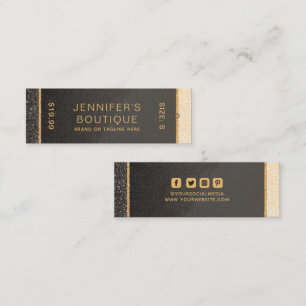 衣類ラベルスモールビジネス金ゴールドラグジュアリーきらめく コーリングカード