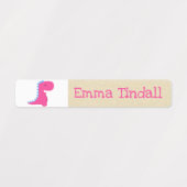 衣類ラベル子供へ- Girl恐竜類 ラベル (デザイン1)