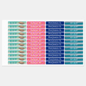 衣類ラベル海パーソナライズされた少年少女 ラベル (シート)